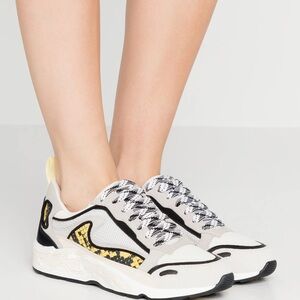 Sandro Flame Sneakers - Yellow Python